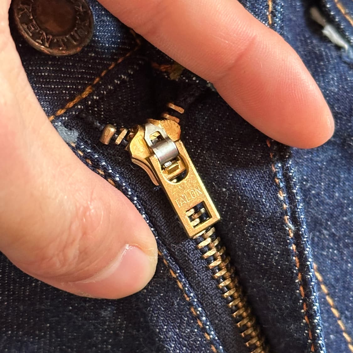 70‘s Kentux bell-bottom talon zip denim 상품이미지6