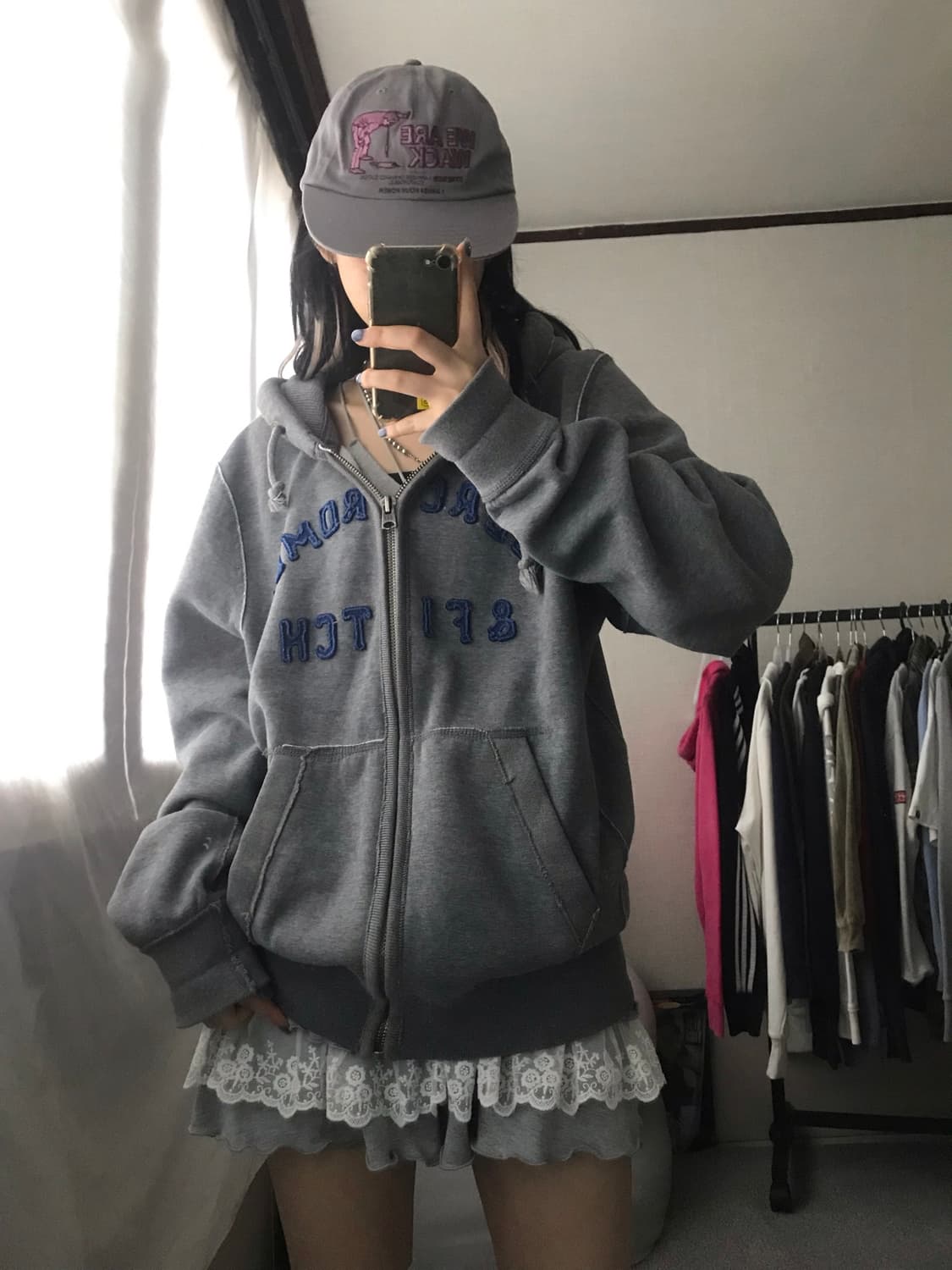 아베크롬비 그레이 후드집업 상품이미지1