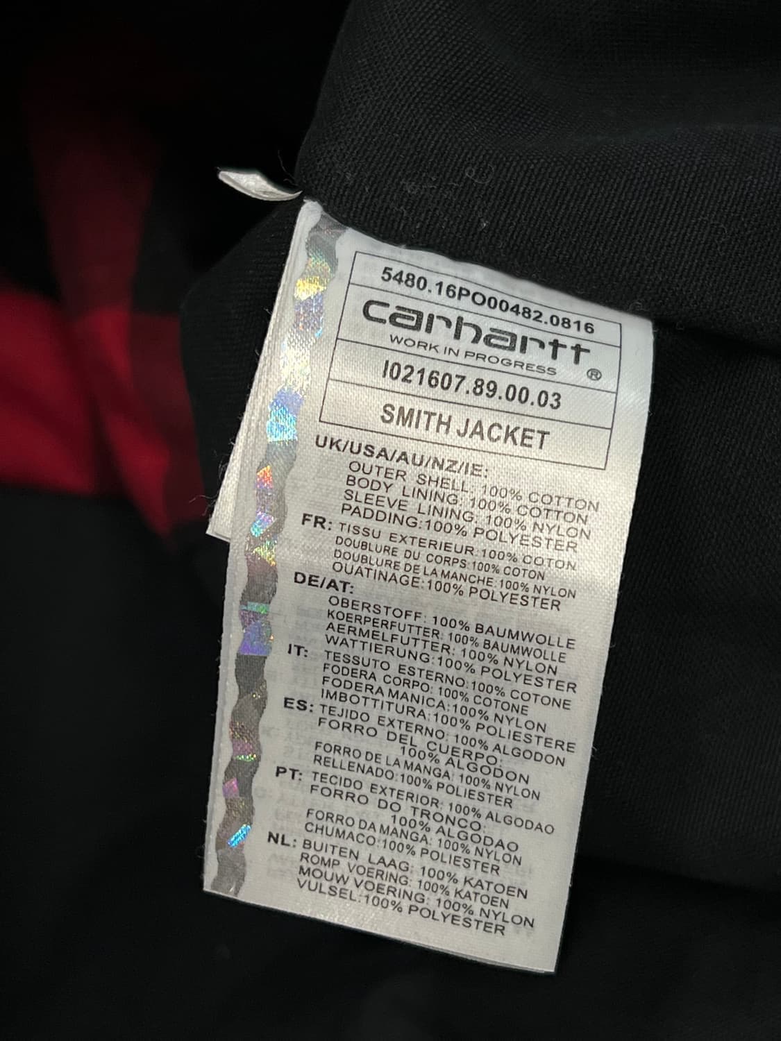 (M) 칼하트 WIP 스미스 자켓 다크네이비 상품이미지5