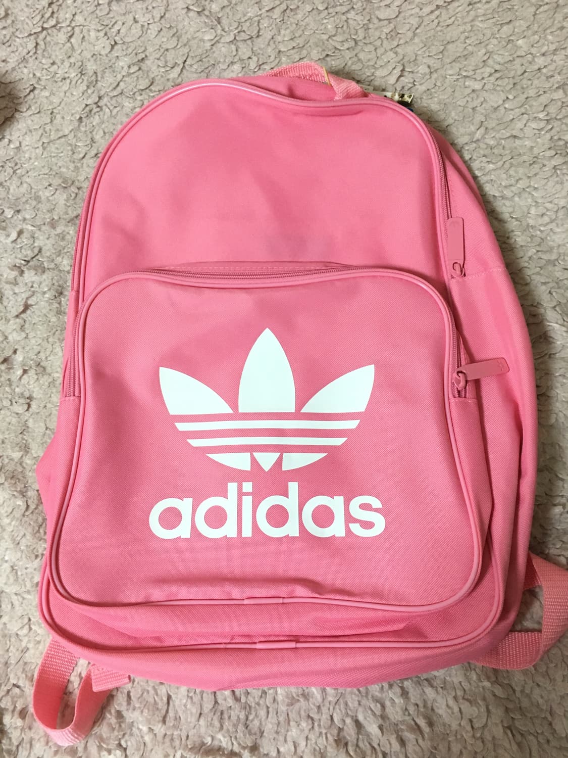 아디다스 핑크 빅로고 백팩 상품이미지1