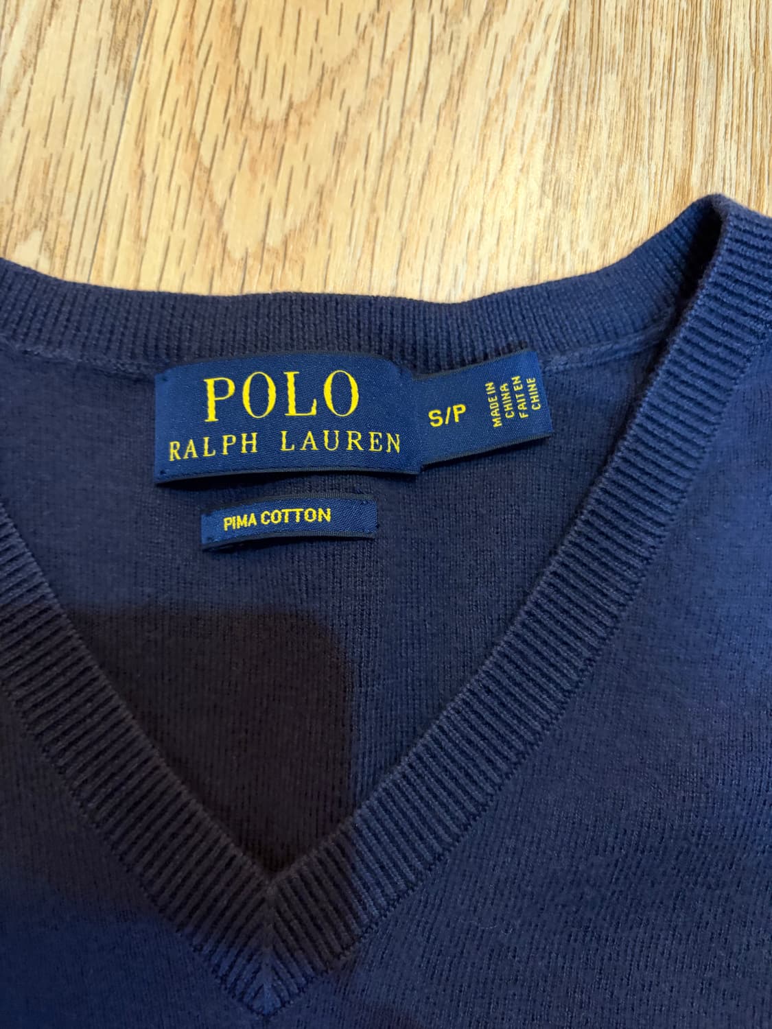 폴로 랄프로렌 니트 조끼 네이비 S 상품이미지3