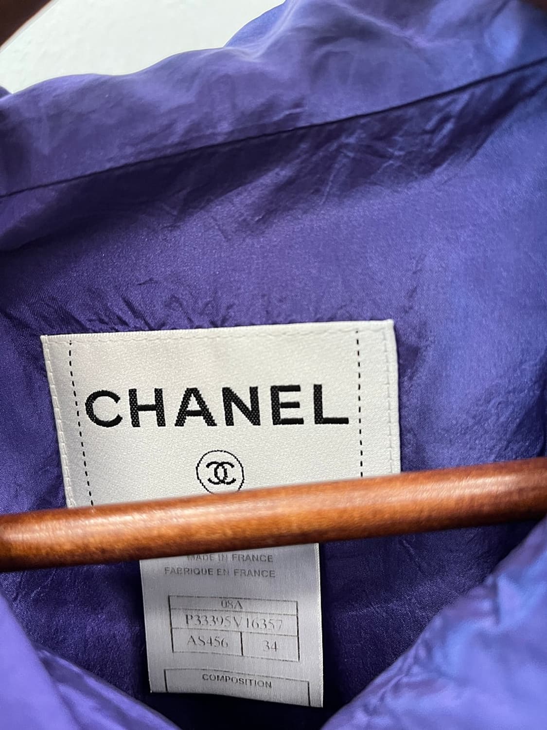 여) 샤넬 실크 카라롱자켓 상품이미지2