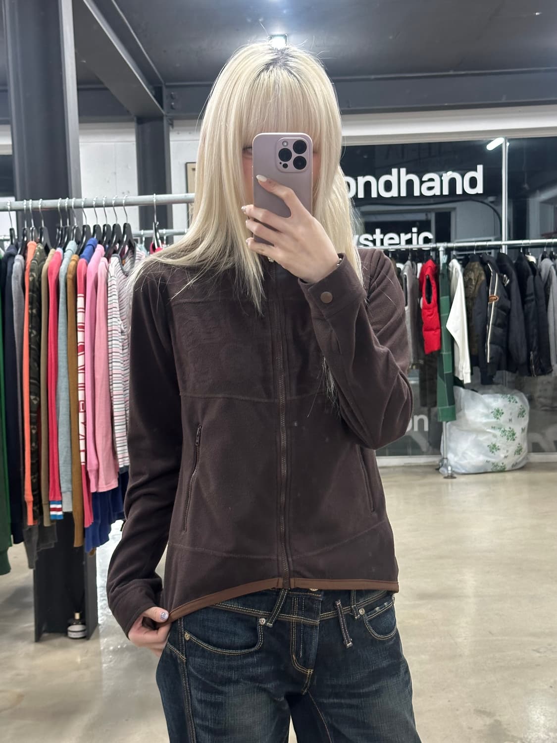 히스테릭 글래머 스컬 플리스 집업 자켓 상품이미지1