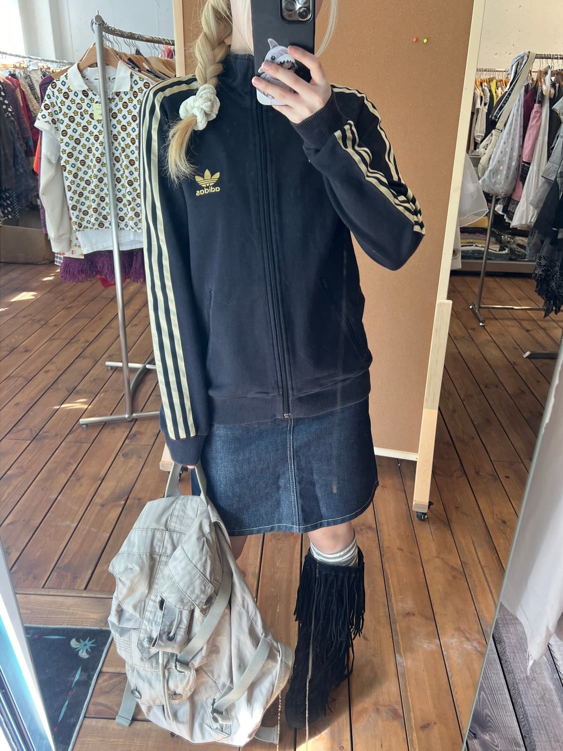 아디다스 블랙 골드 져지 상품이미지4