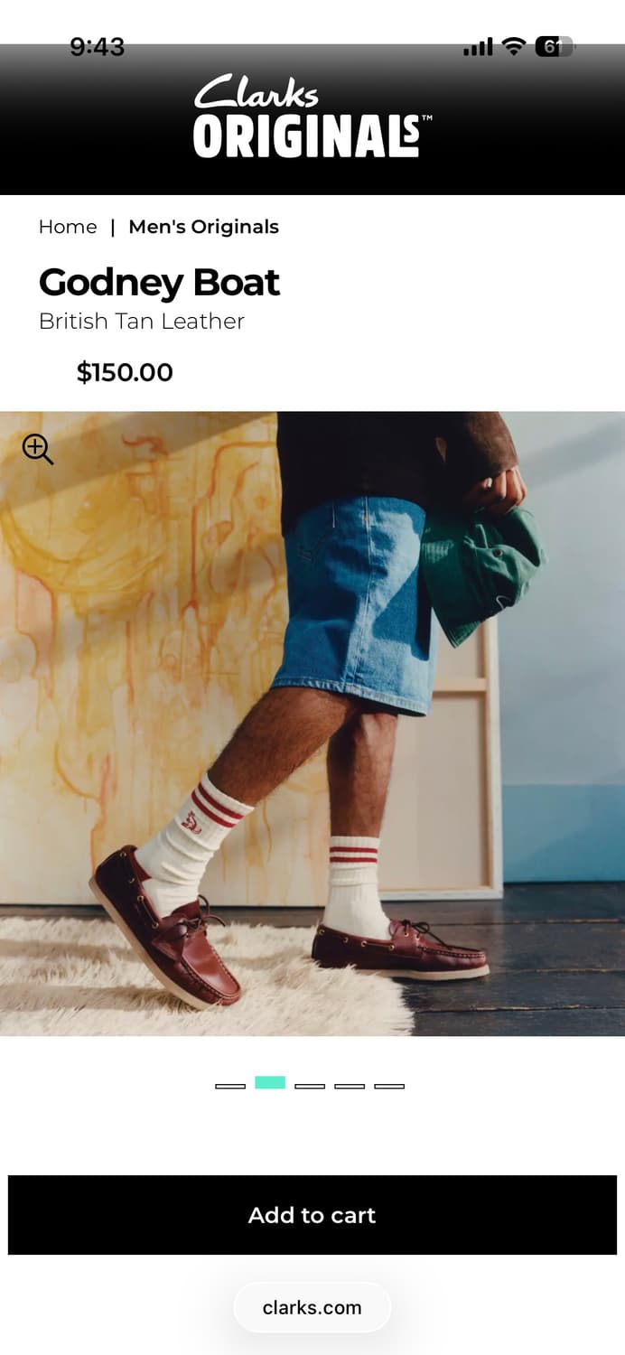 클락스 오리지널 Godney 보트슈즈 Tan 색상 US9.5 상품이미지6