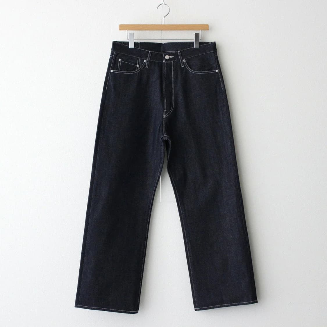 [3] 그라프페이퍼 셀비지 데님 5p 와이드 스트레이트 팬츠 리지드 상품이미지1