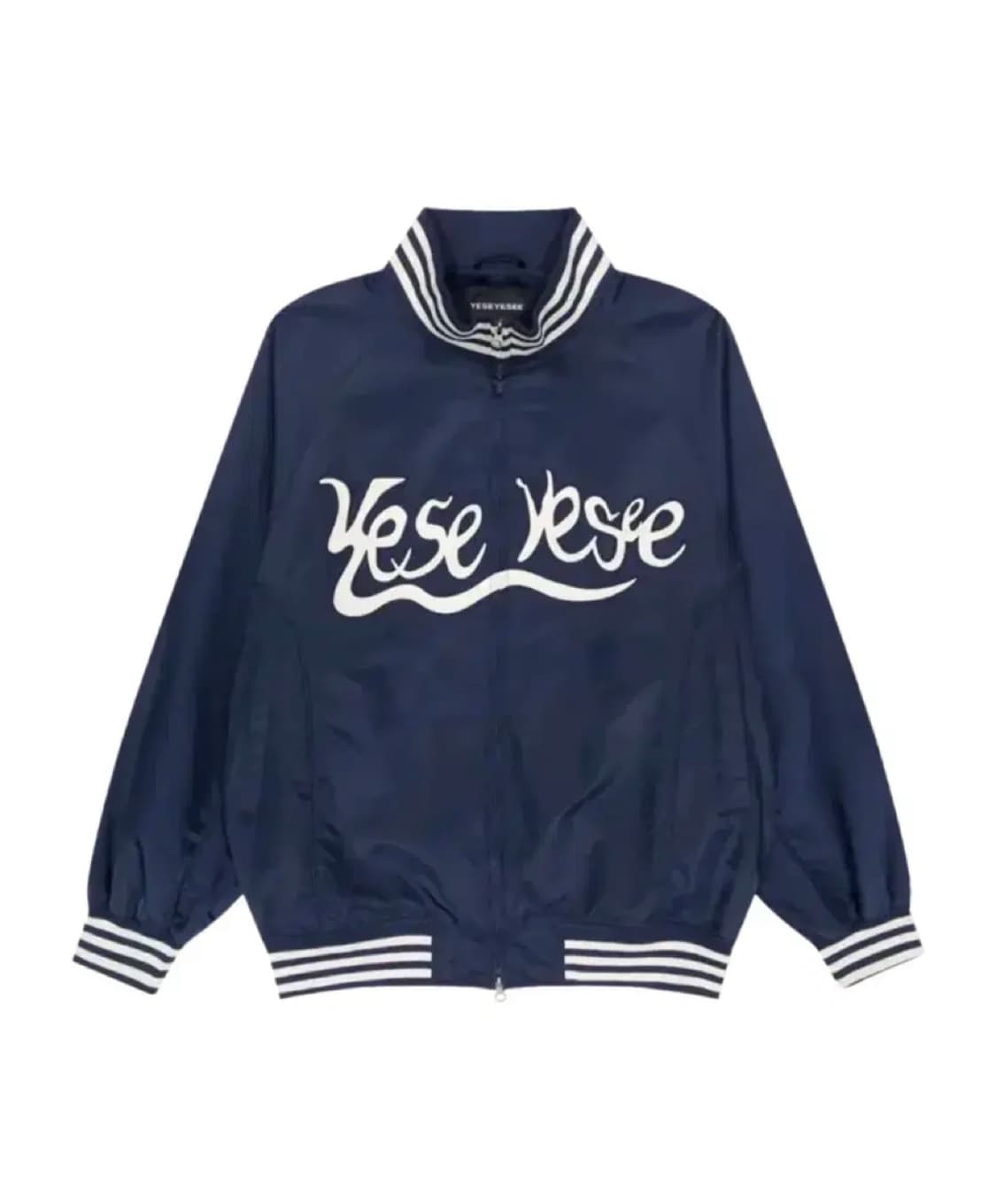 예스아이씨 SNAIL LOGO STADIUM JACKET NAVY 상품이미지1