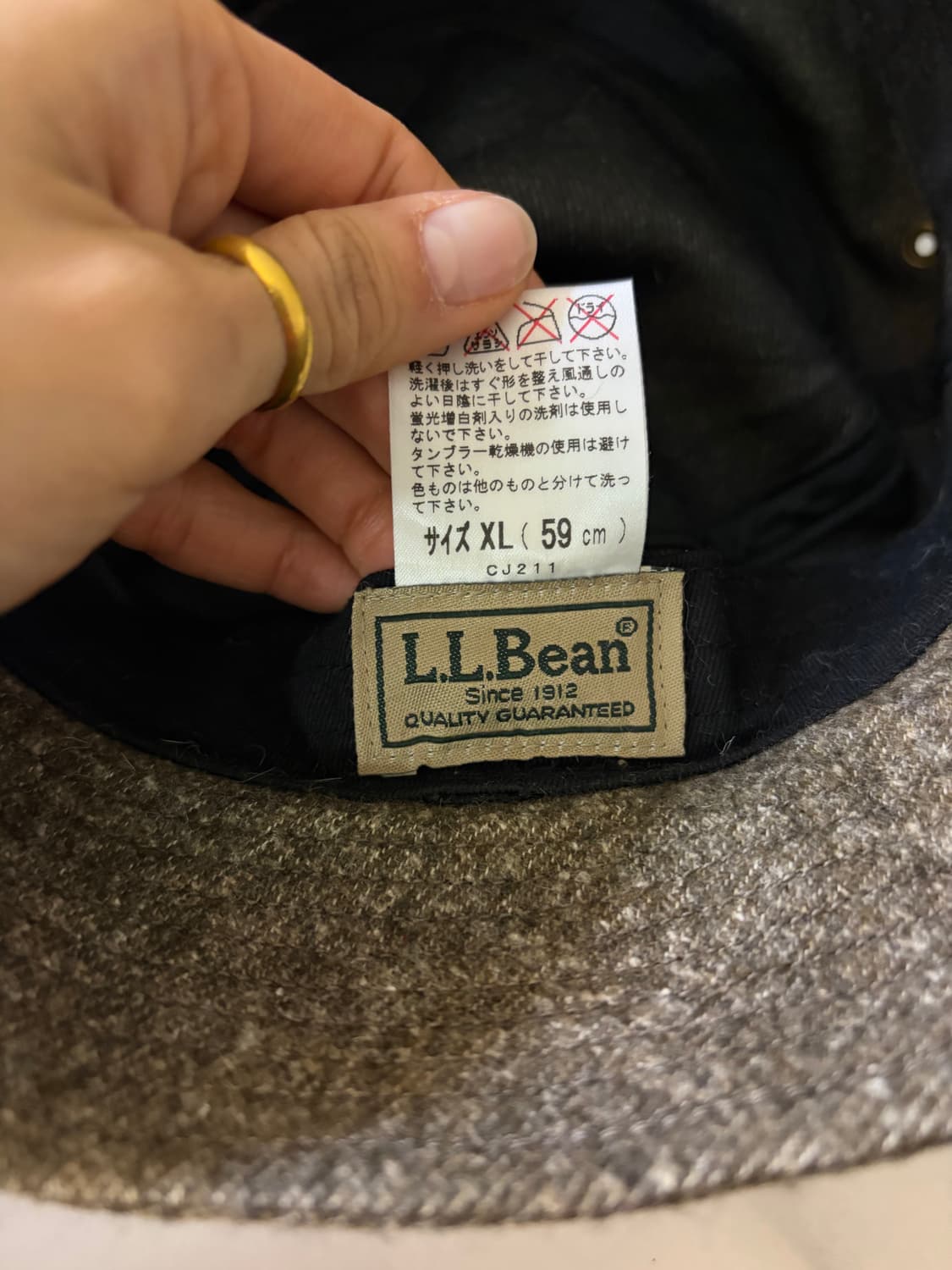 엘엘빈 해링본 벙거지 모자  상품이미지3