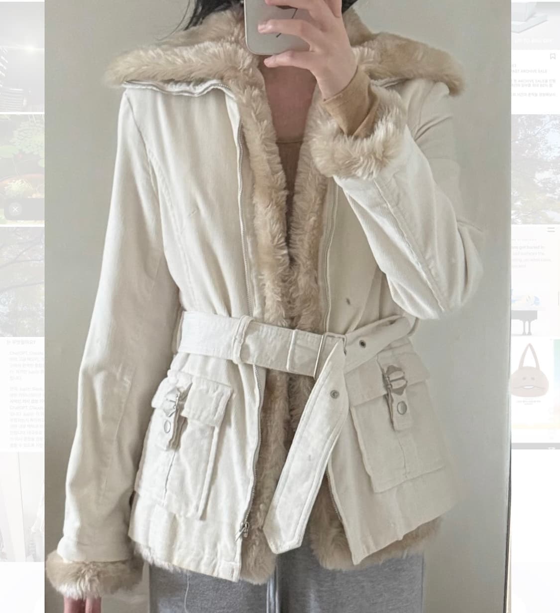 도쿄  코듀로이 퍼 자켓 상품이미지1