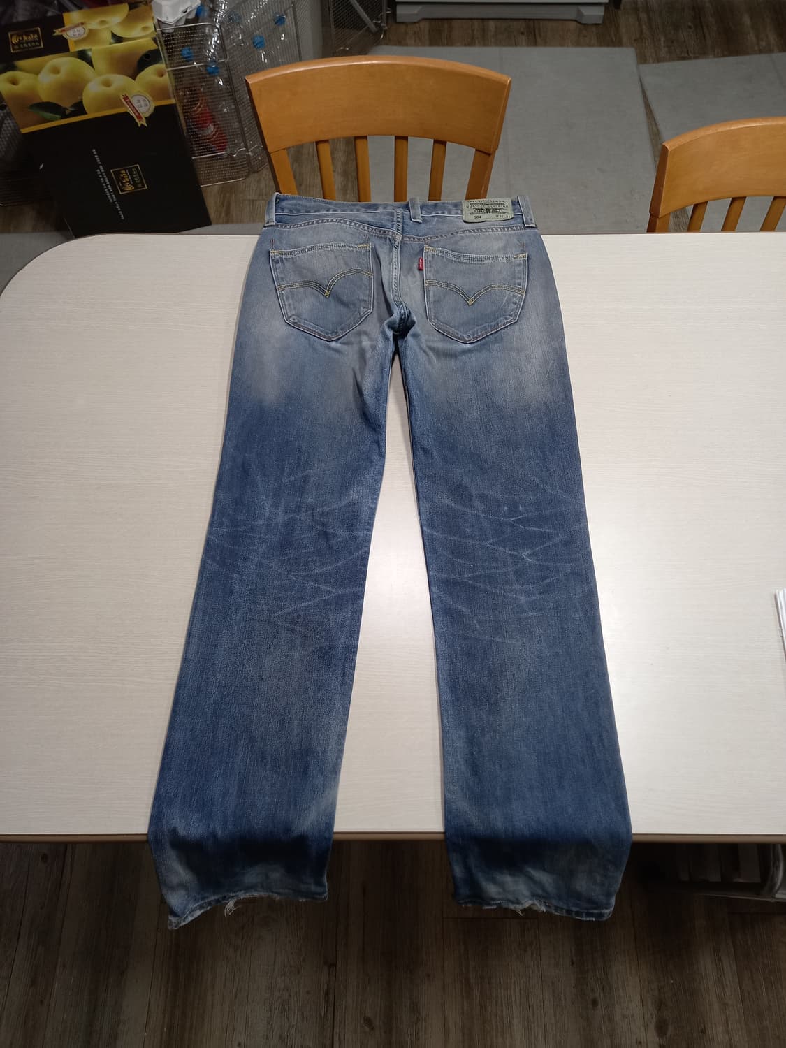 32 리바이스504 워싱 일자진 32-344 상품이미지2