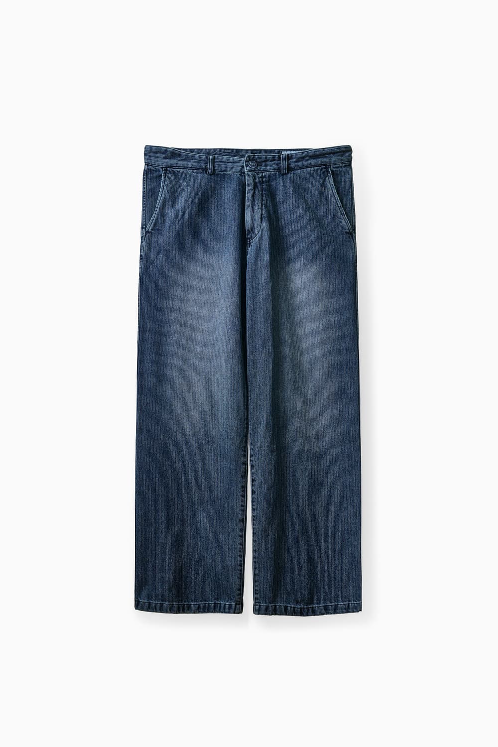 [L] 이얼즈어고 Mid Straight Stripe Denim Pant 상품이미지1