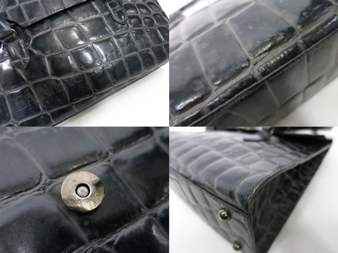 장폴고티에 악어 몰드 가죽 핸드백 y2k 상품이미지5