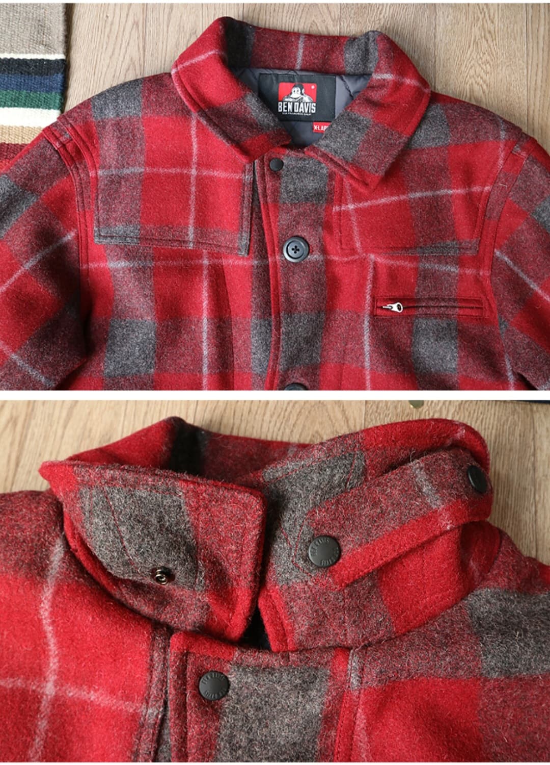 일본판 벤데이비스 울100% 튼튼한 메키노 크루즈자켓 필슨 처럼 튼튼함 상품이미지3