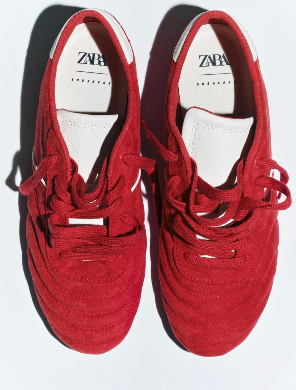 자라 퀼팅 런닝 스니커즈 레드 상품이미지1