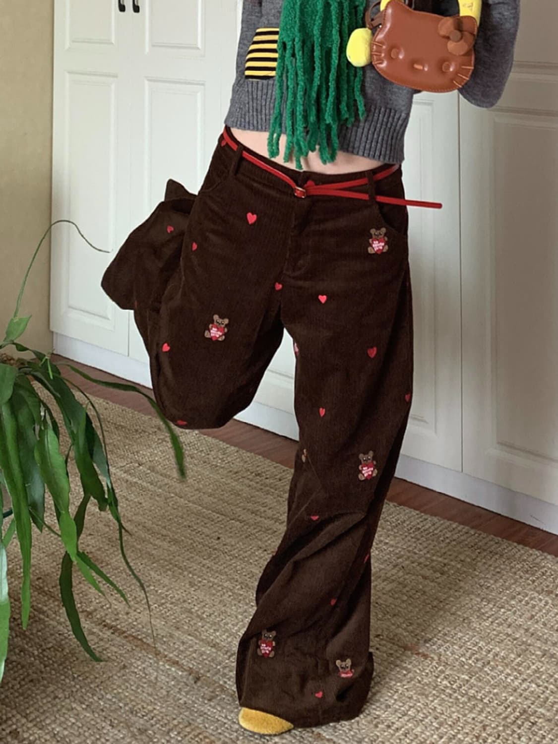 하트베어 코듀로이 팬츠 (4size) 상품이미지5