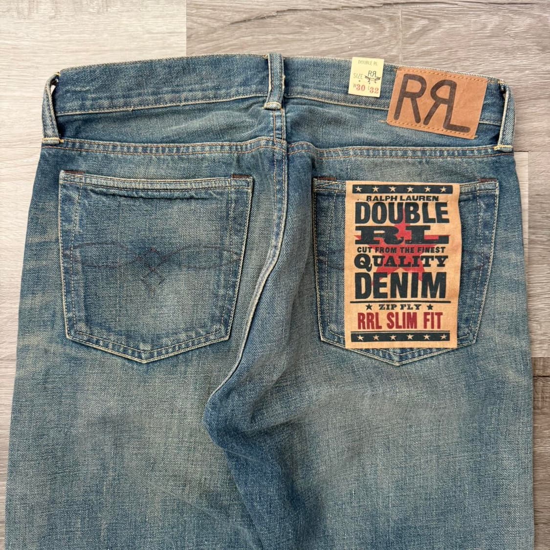 RRL 더블알엘 슬림 핏 셀비지 데님 상품이미지7