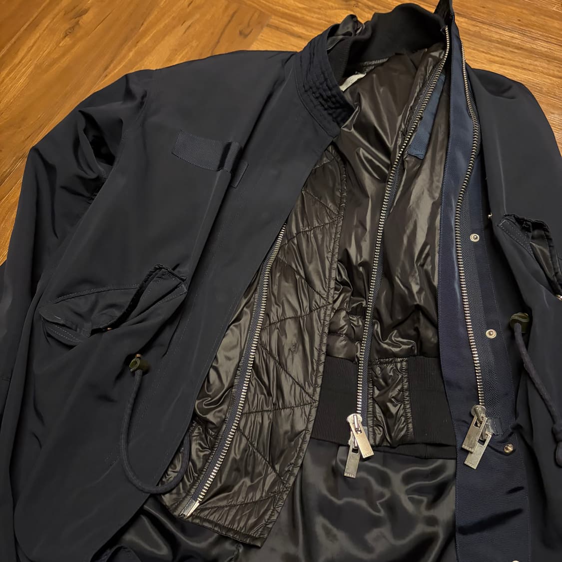 SACAI DOUBLE LAYERED FISHTAIL PARKA 상품이미지10