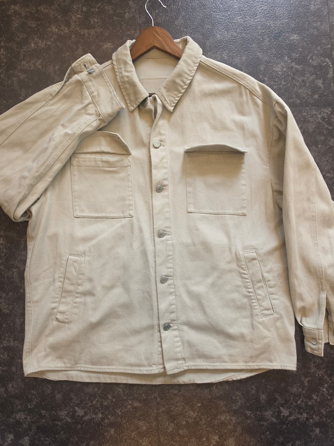 US N THEM 크림 코듀로이 셔켓 자켓 (100 / 레트로 감성) 상품이미지3