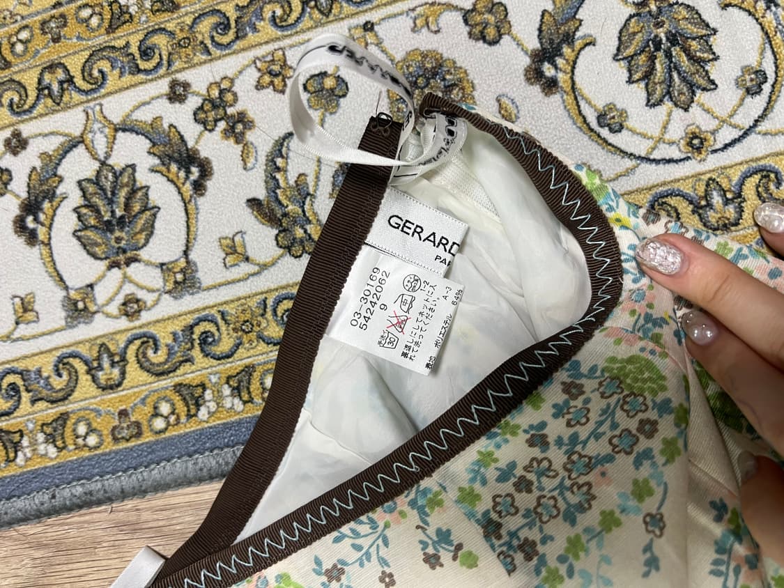 빈티지 미디 스커트 페이즐리 무늬 M 상품이미지3