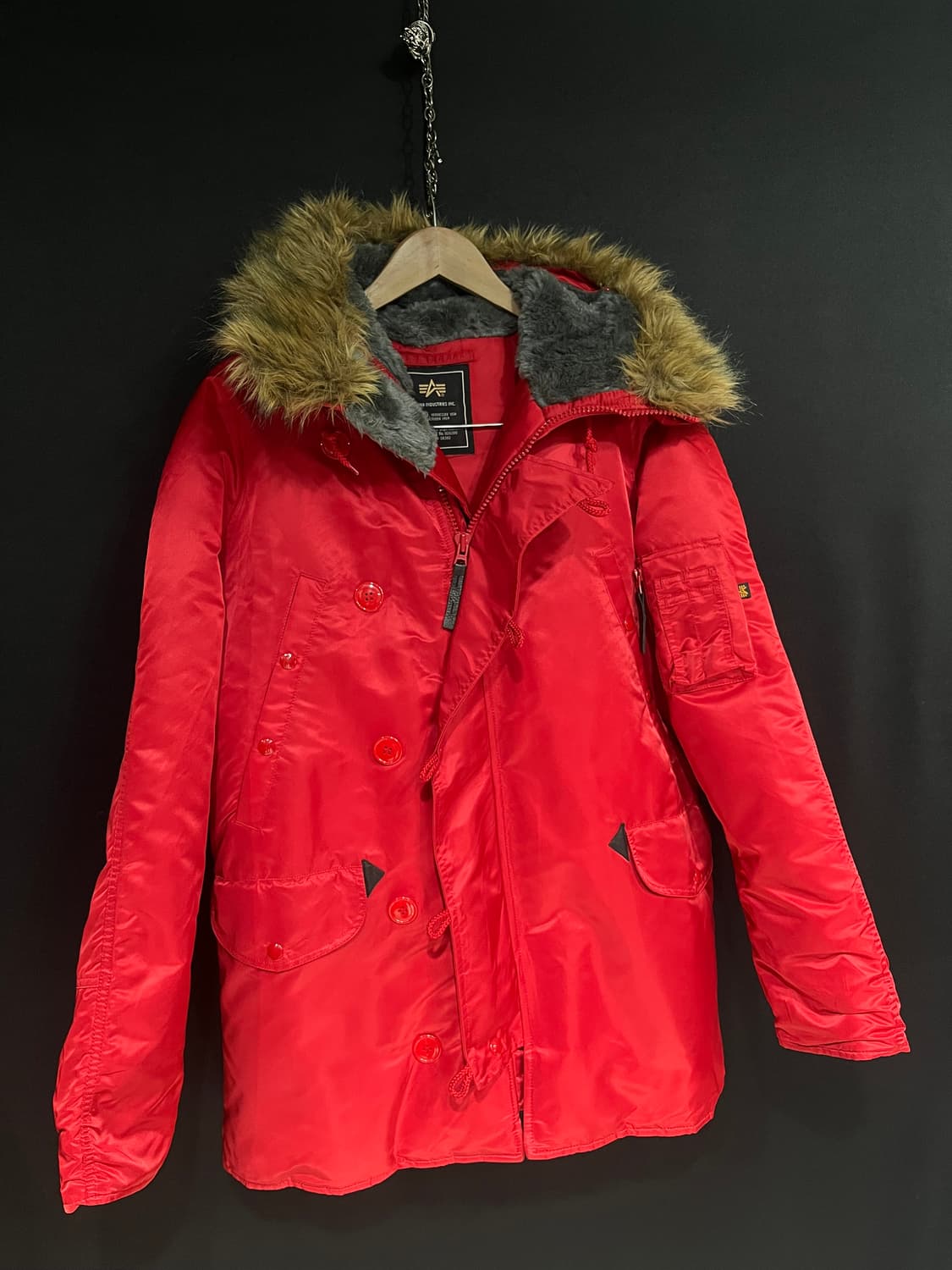 알파 usa n-3b 파카 레드컬러 상품이미지2