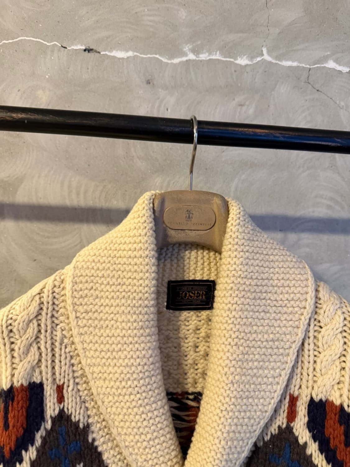 90s 조쉬 램스울 숄칼라 가디건 남성95 상품이미지2