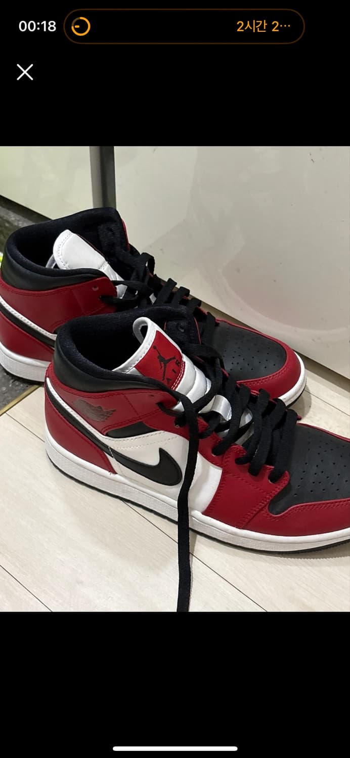 나이키 에어 조던 1 미드 시카고 블랙토 255 상품이미지1