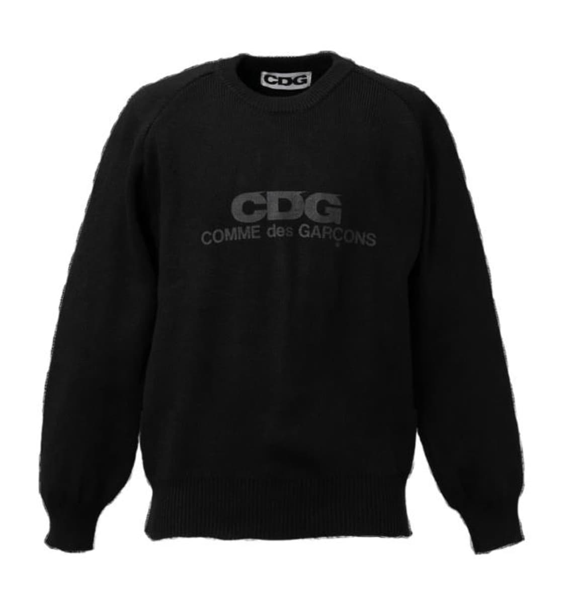 [새제품] CDG 라운드넥 니트 스쿨 풀오버 블랙 상품이미지2