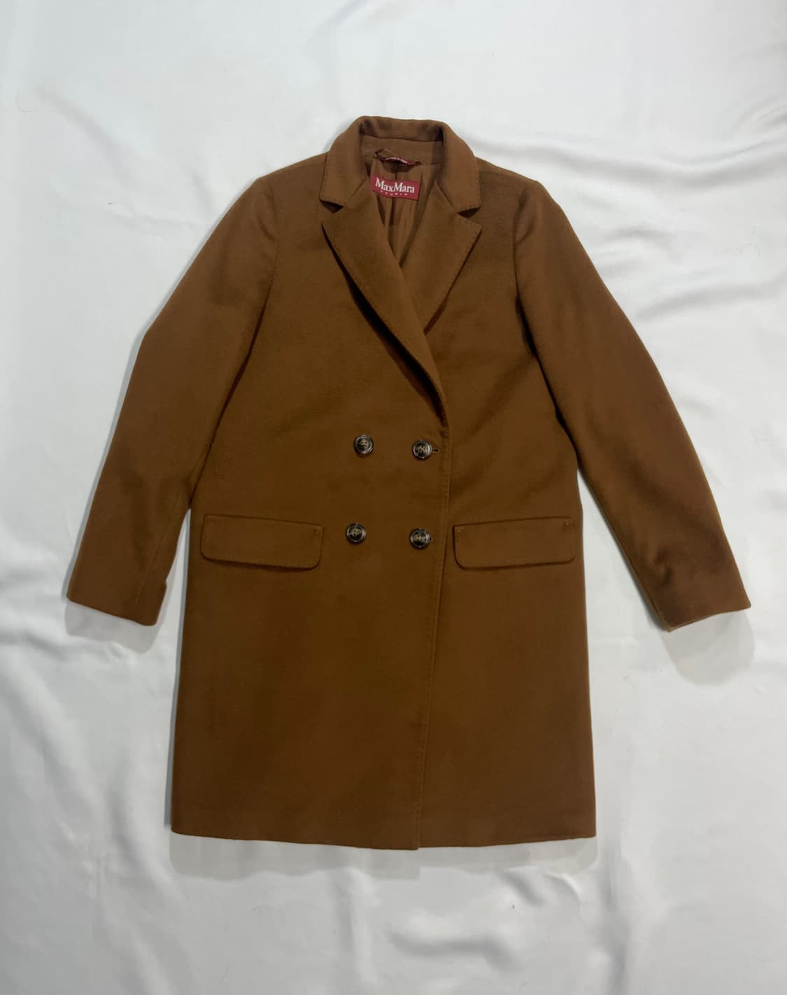 막스마라 더블브레스티드 브라운 카멜 코트 상품이미지5