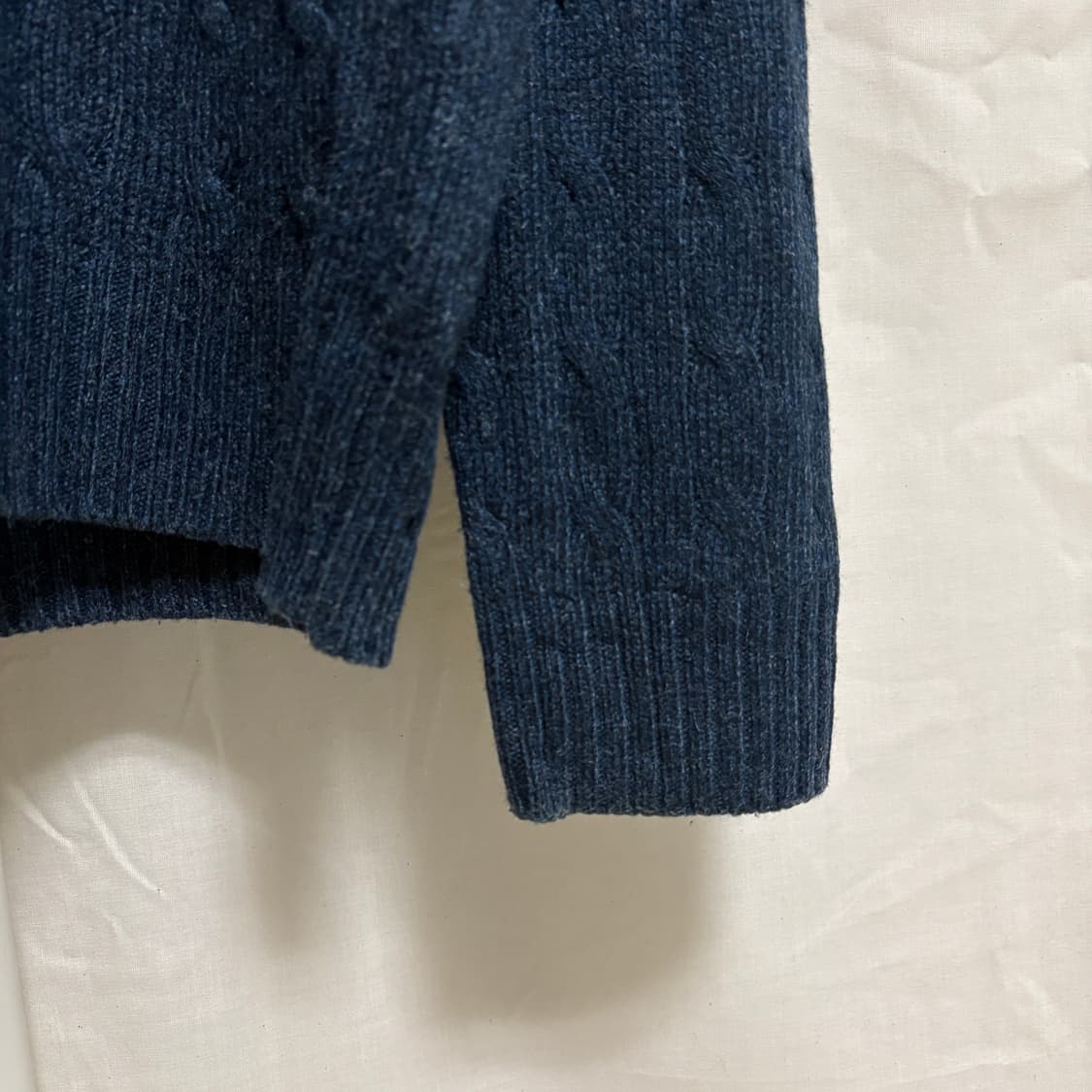 폴로 랄프로렌 실크 케이블 니트 / 네이비, M 상품이미지6