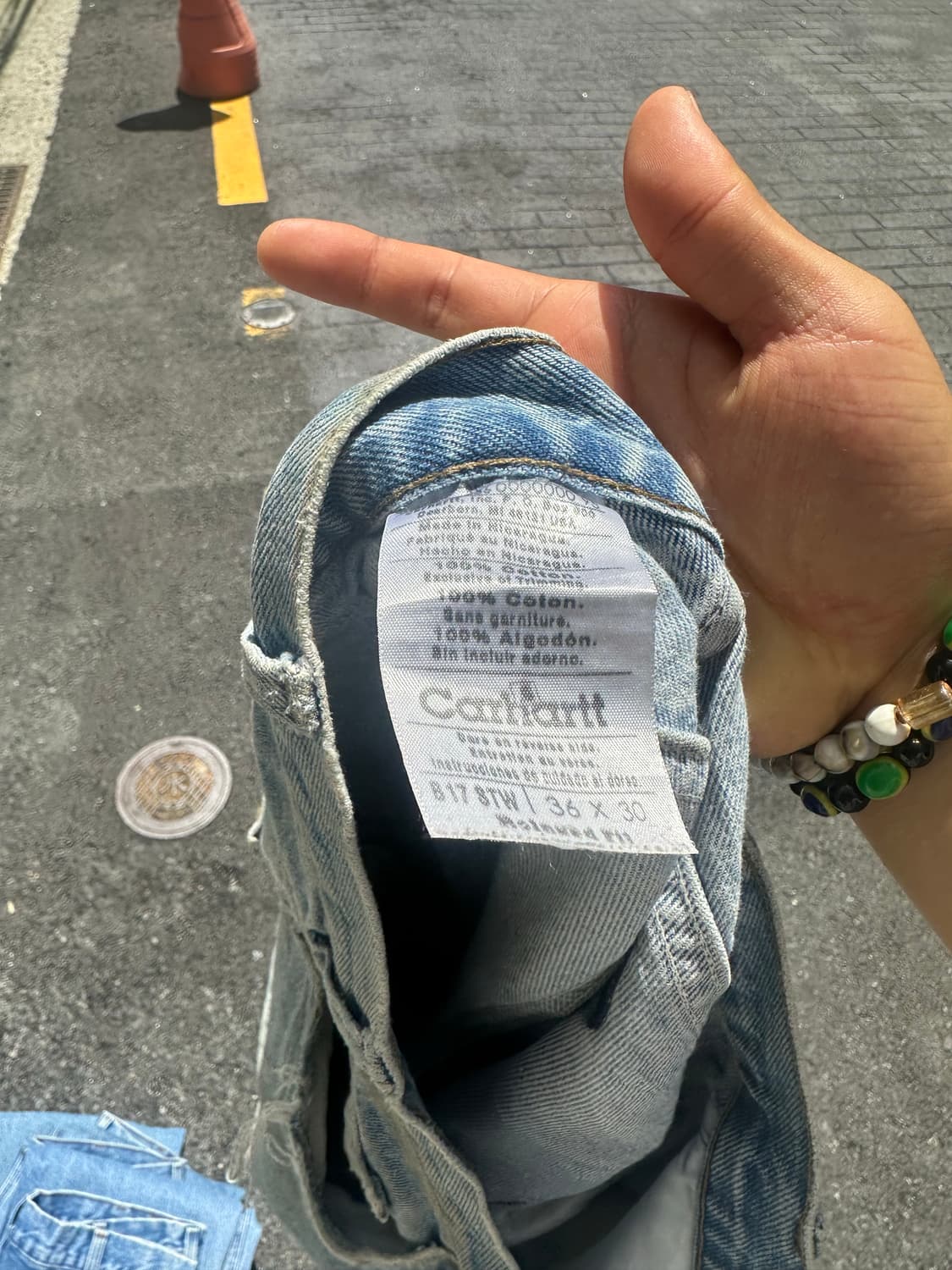 00’s Carhartt washed distressed denim  상품이미지10