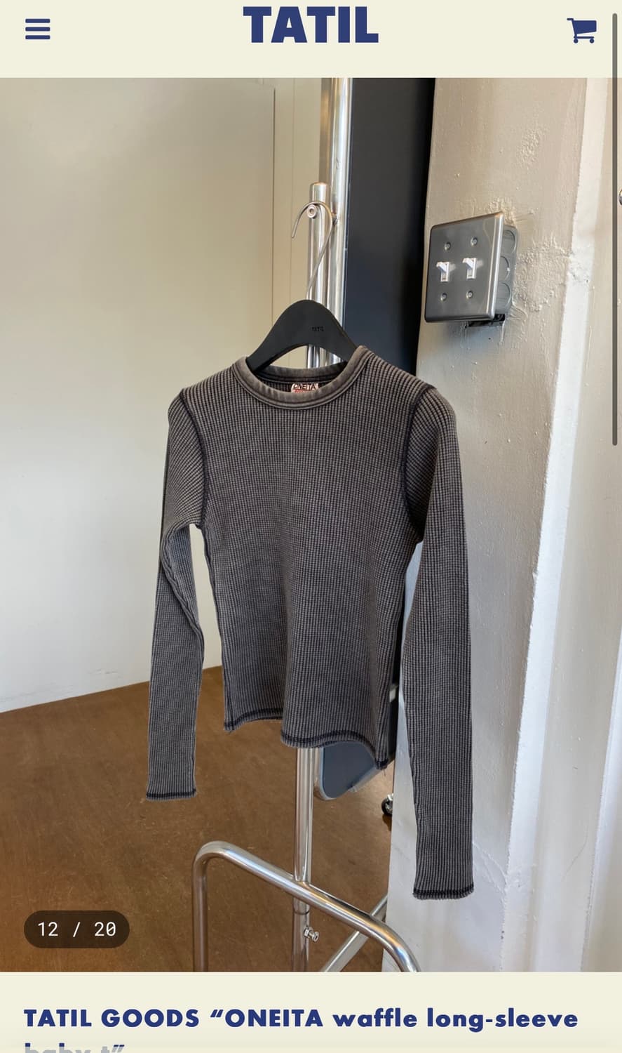 tatil 타틸 와플티셔츠 빈티지샵 상품이미지3