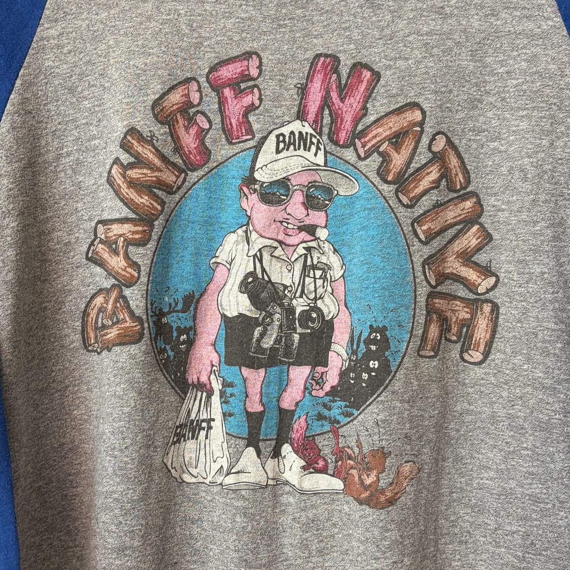 (L)빈티지 BANFF NATIVE 나그랑 7부 티셔츠  상품이미지6