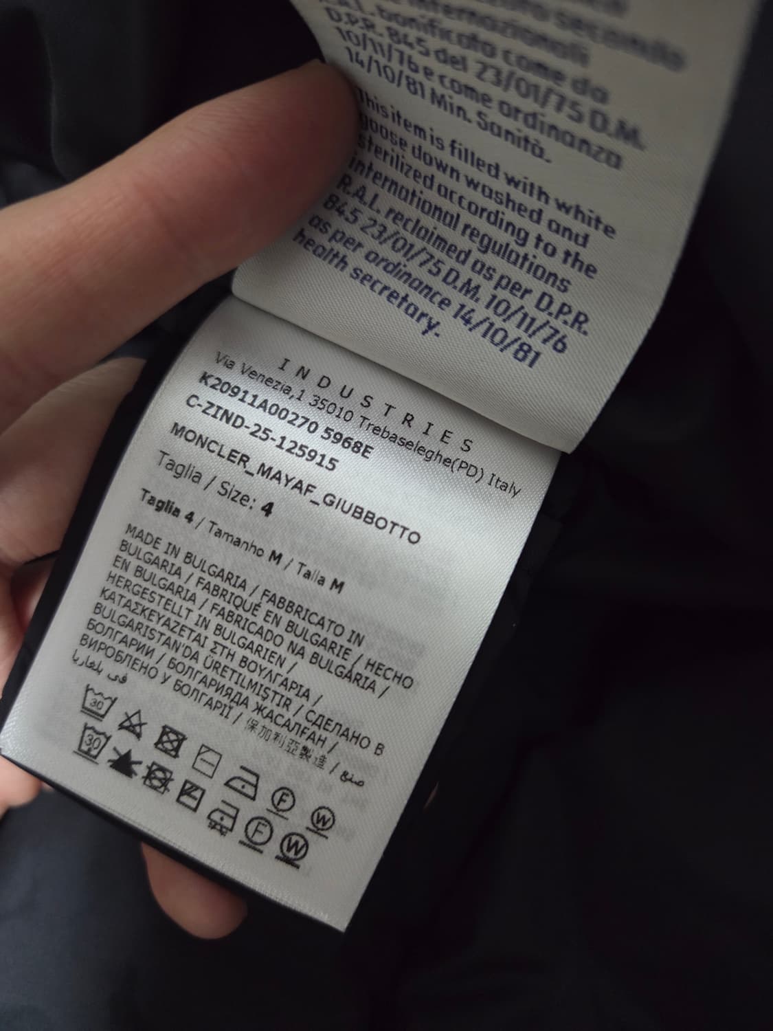 4 (새상품) 25fw 몽클레어 마야프 블랙 상품이미지2