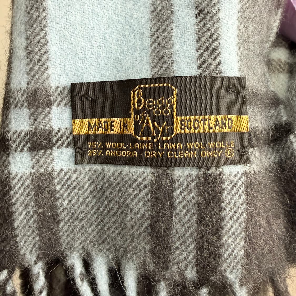 [무배📦] Begg of Ayr 체크 패턴 목도리 머플러 숄 상품이미지2