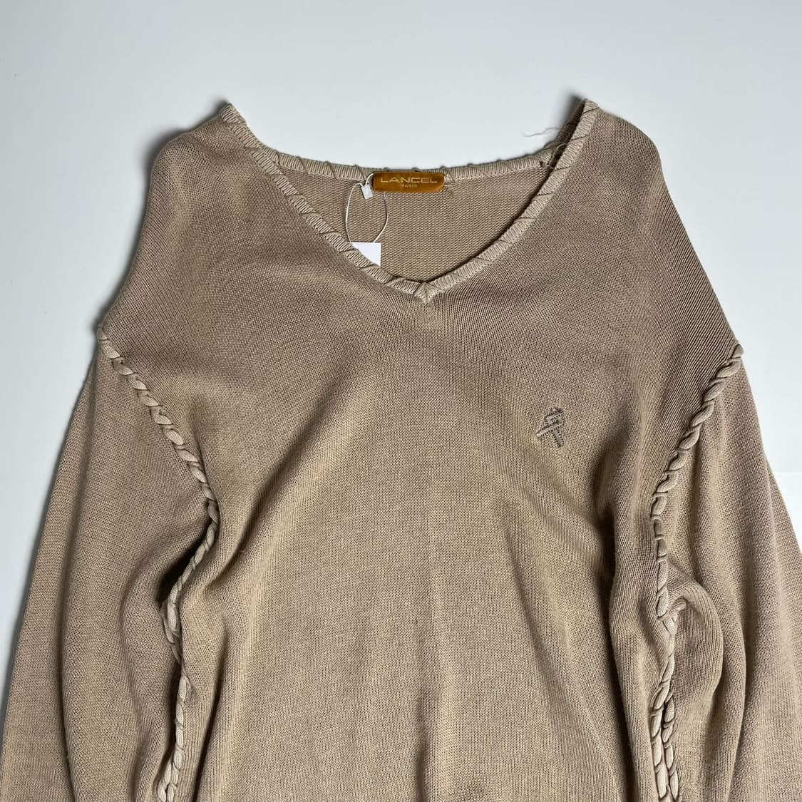 Lancel 린넨 코튼 블렌드 스티치 니트 상품이미지2