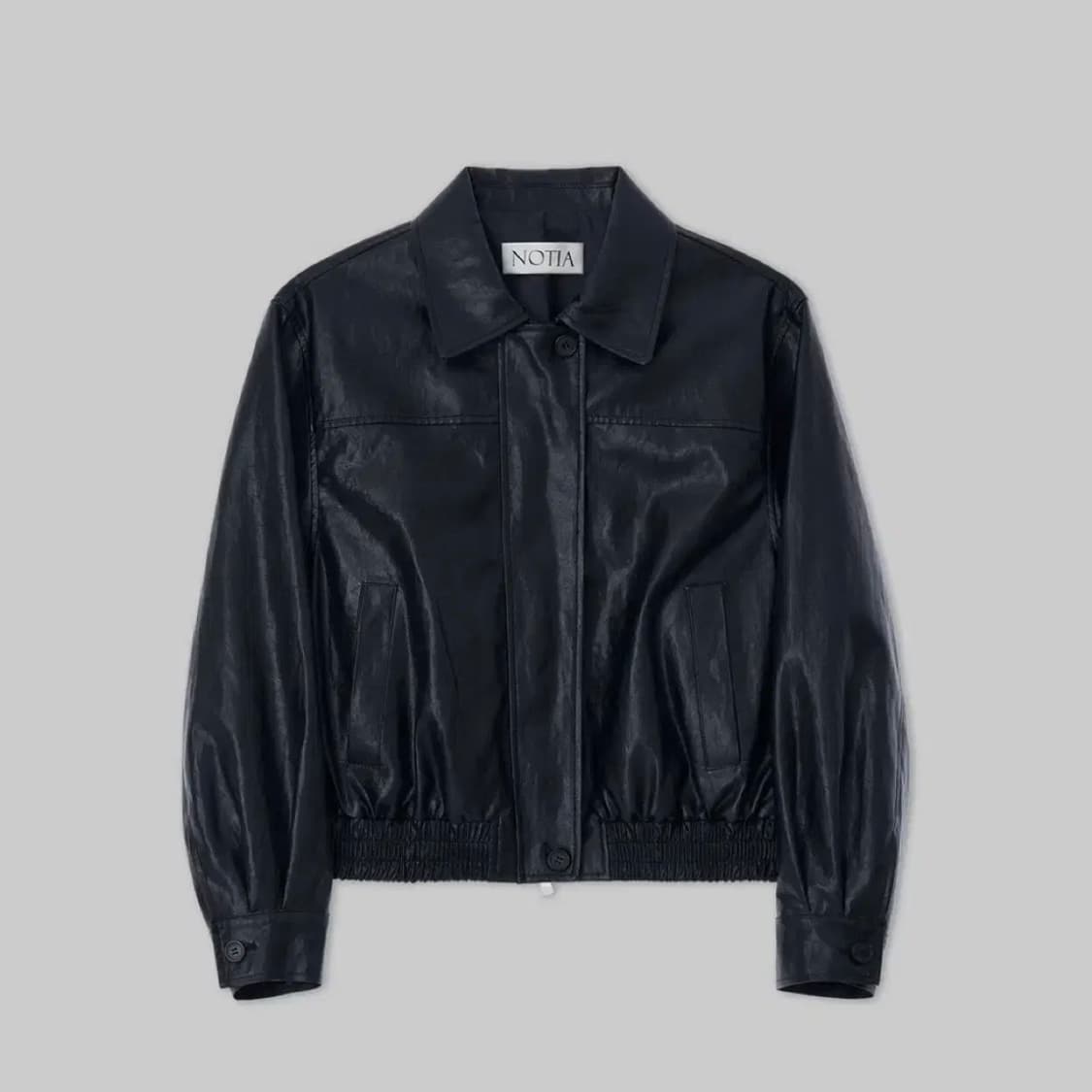 노티아 vegan leather biker blouson 상품이미지1