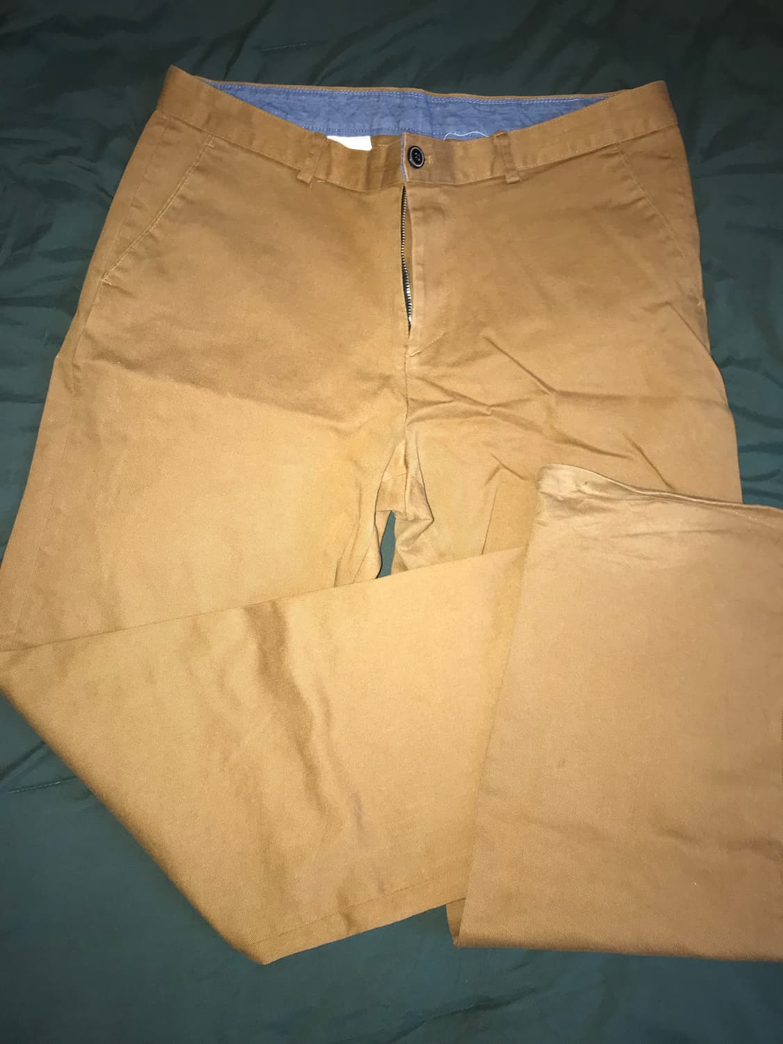 베이지 와이드 코튼 팬츠 상품이미지2