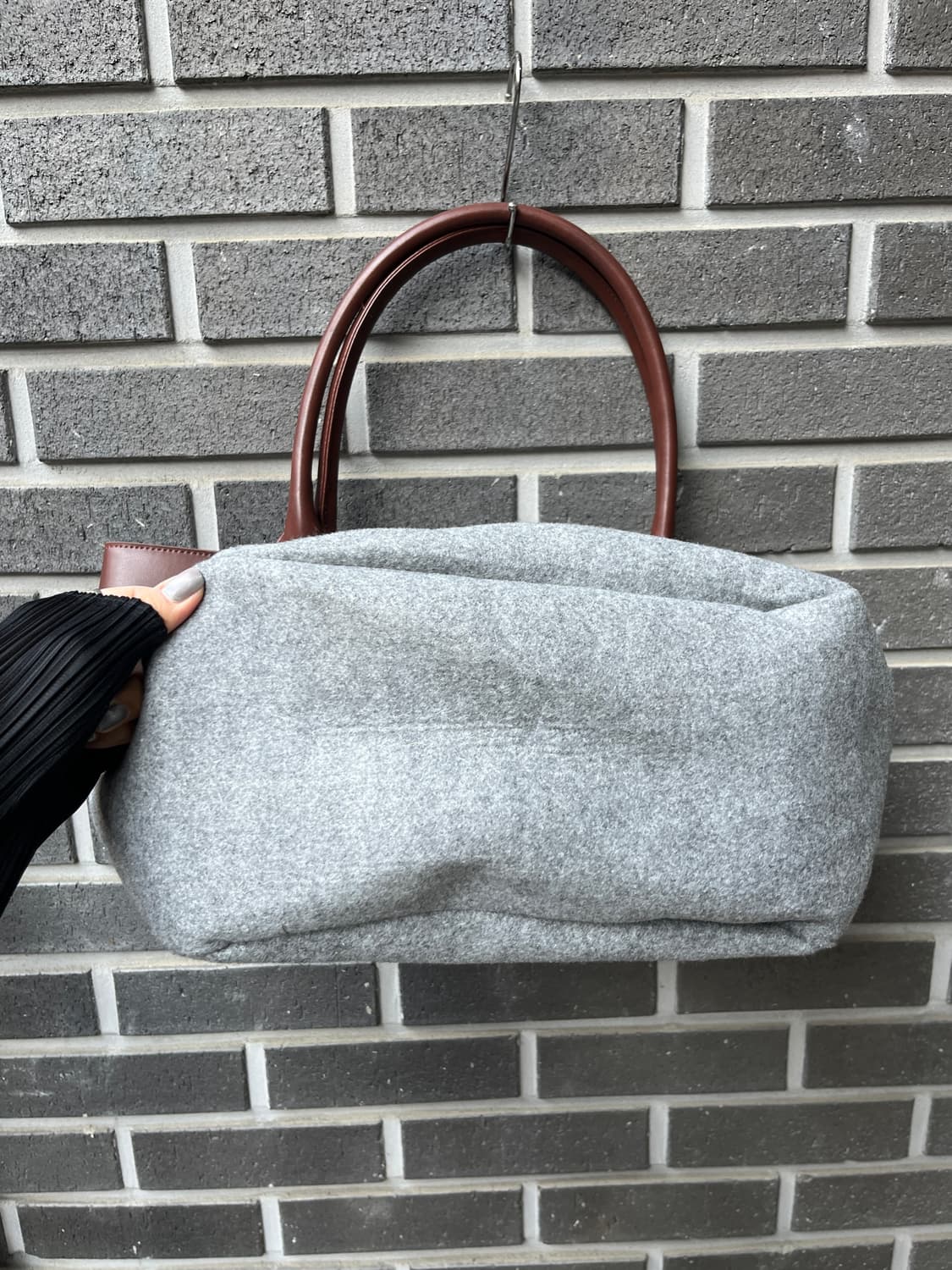 00s Courreges 꾸레쥬 울 숄더백 상품이미지9