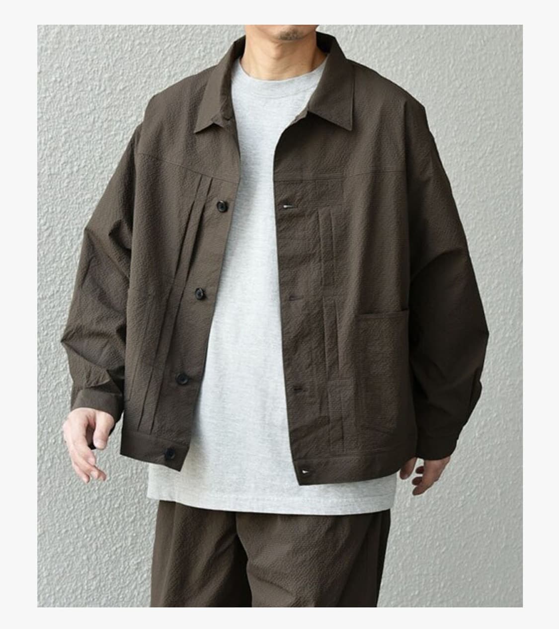 SHIPS ANY - SEERSUCKER TRUCKER JACKET 상품이미지2
