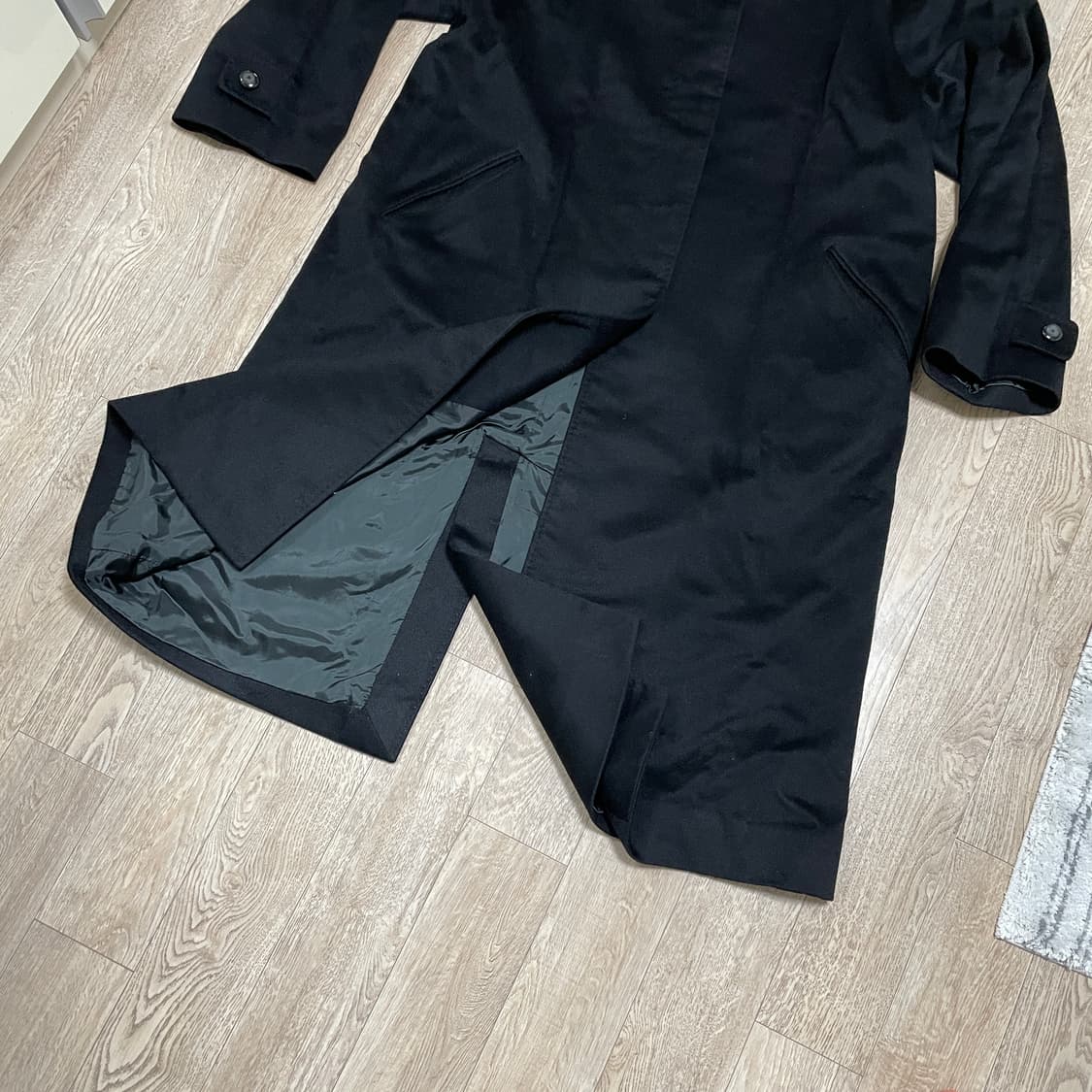 콜롬보 캐시미어 코트 블랙  상품이미지4