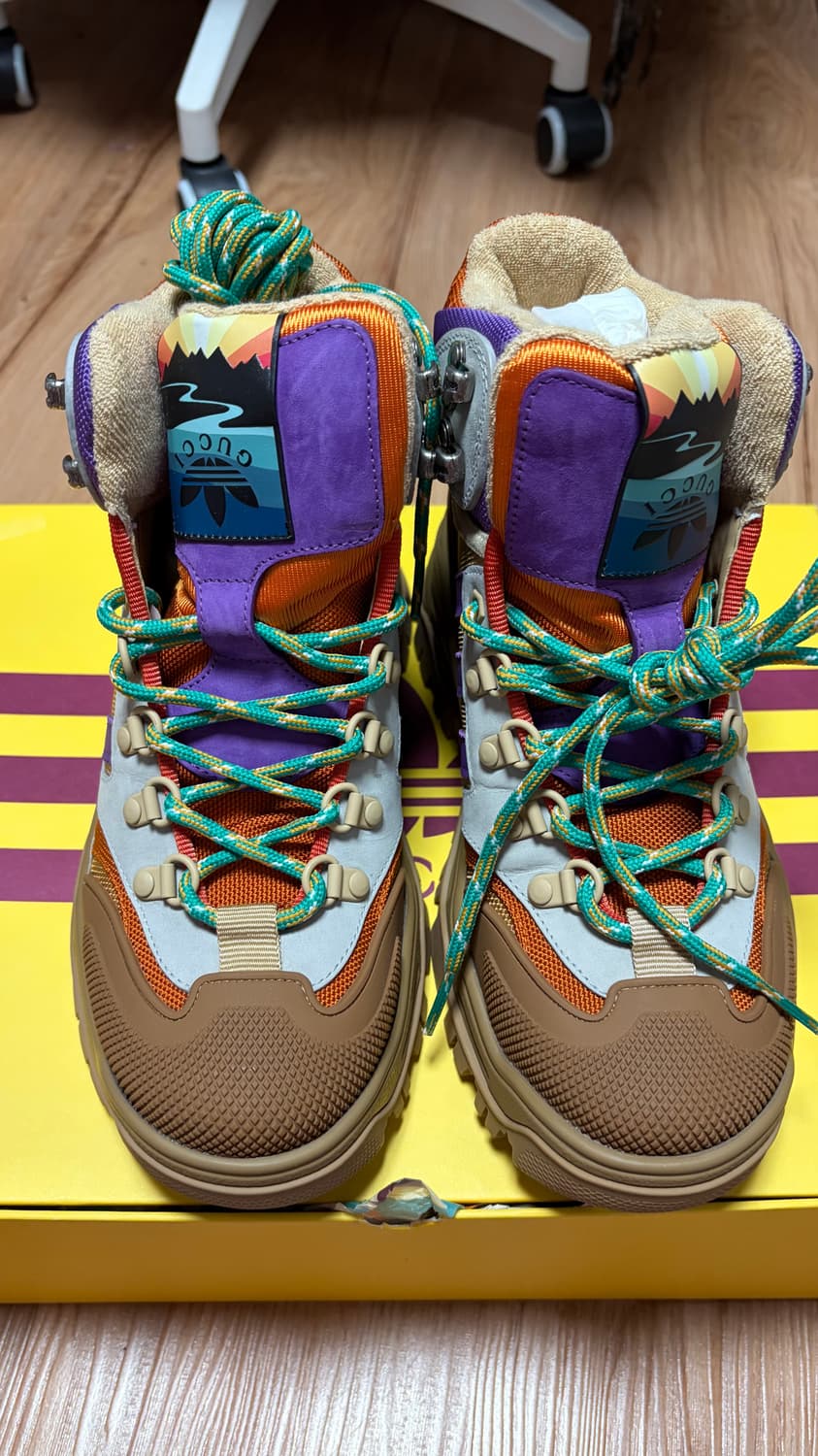 구찌 아디다스 레이스업 트래킹 부츠 37 240mm 상품이미지2