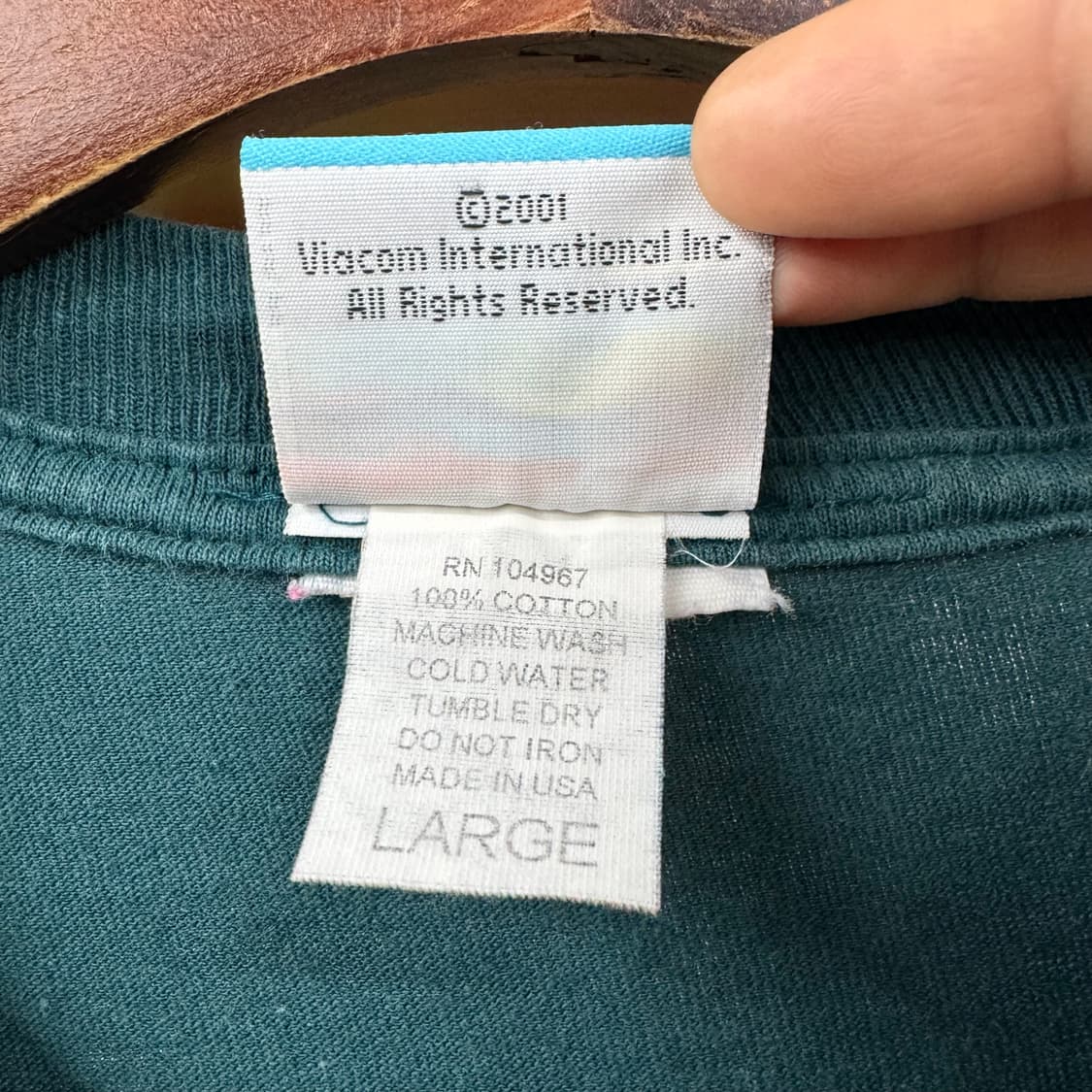 니켈로디언 스폰지밥 오피셜 빈티지 티셔츠 made in USA (S)   상품이미지4