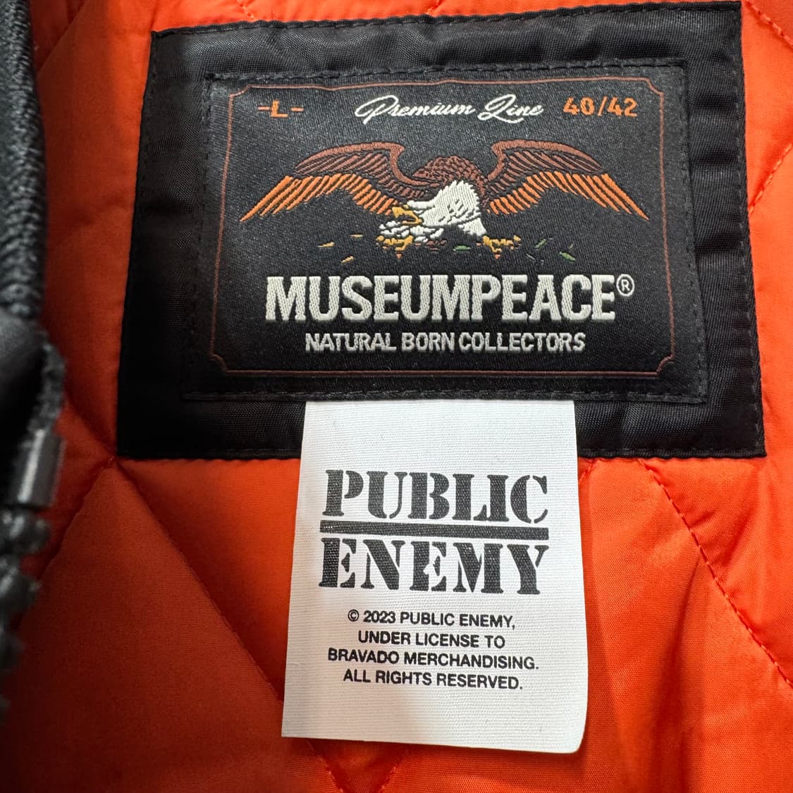 듀테로 x 유니버셜 뮤직 퍼블릭 에너미 봄버 자켓 (L)   상품이미지7