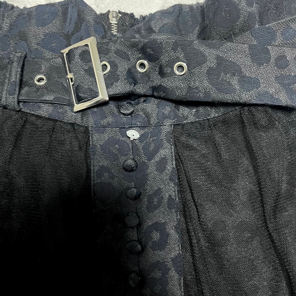 고스 레오파드 벨트 롱스커트 갸루 펑크 상품이미지5