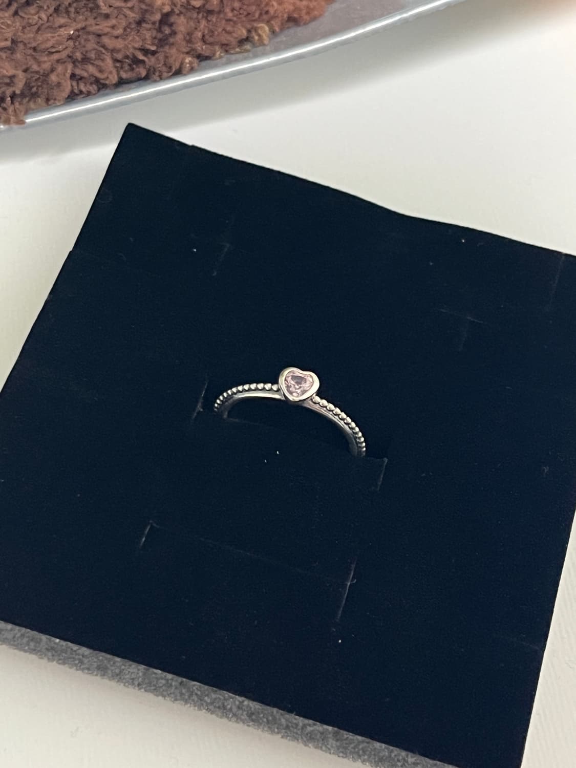 판도라 원러브 하트 반지 (핑크) 54호 상품이미지1