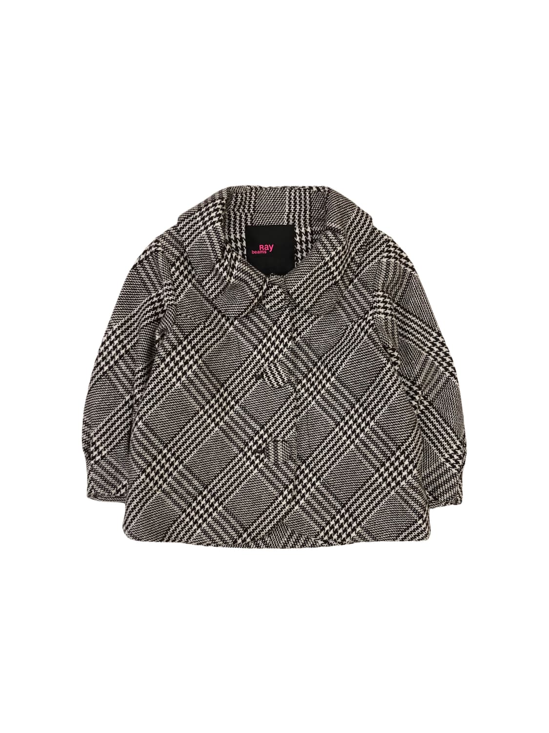 레이빔즈 체크 숏 코트 상품이미지1