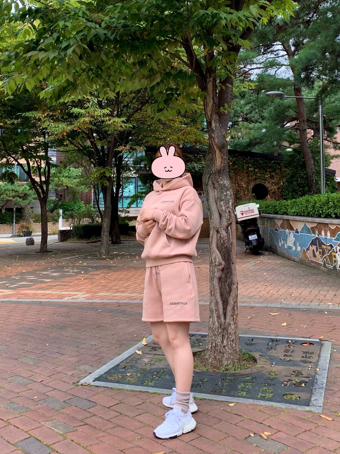 피어오브갓 에센셜 풀오버 매트 블러쉬 - 21FW 셋업 상품이미지9