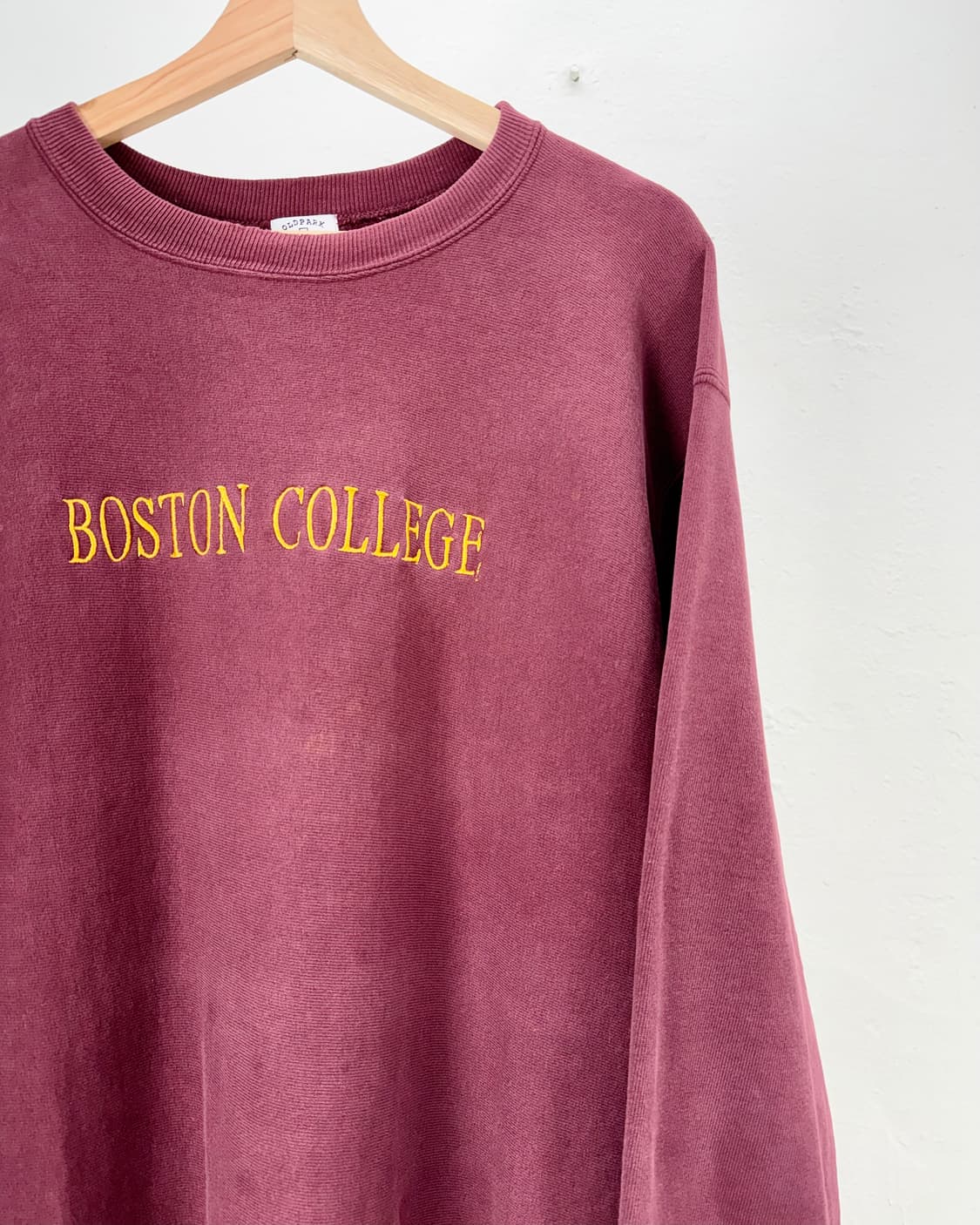 올드 파크 보스턴 버건디 리빌디드 패치 스웨트 셔츠 상품이미지3