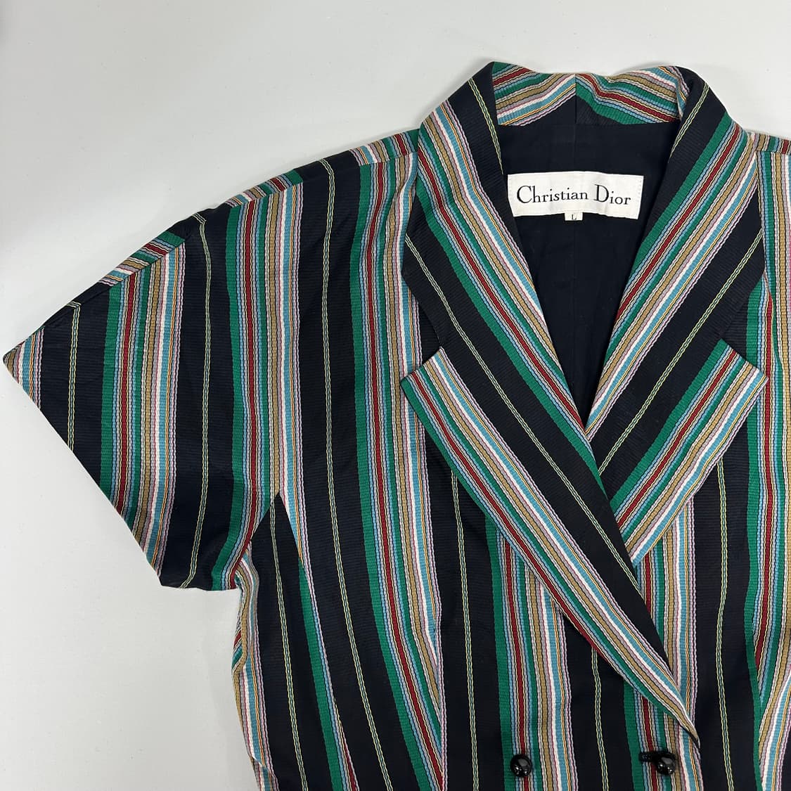 디올 아카이브 스트라이프 하프 자켓 상품이미지3