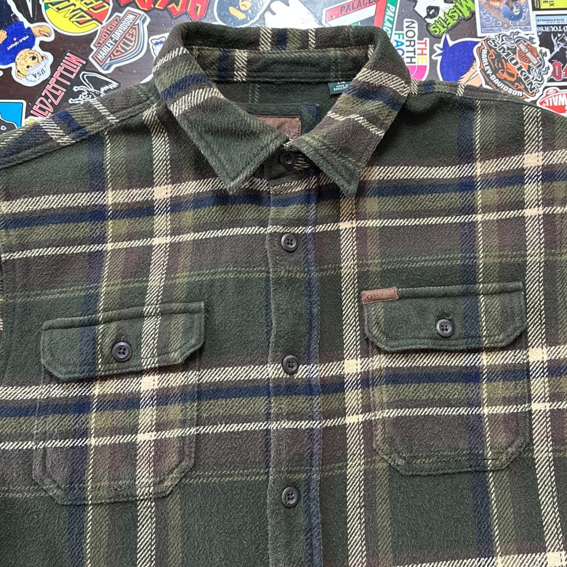 오르비스 체크 플란넬 셔츠 자켓 L 상품이미지3